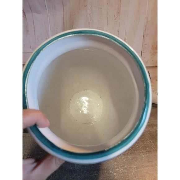 Large ceramic floral painted vase Vine dot Decor home - Picture 5 of 6